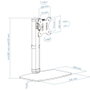 TooQ DB1127TN-W Soporte para Monitor 17-27 Pulgadas Blanco